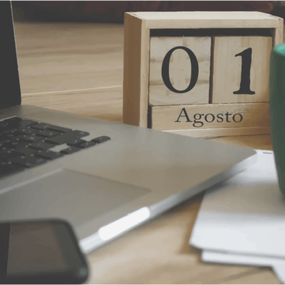 01 de Agosto - Nuevo Calendario DIAN - oficina - café- calendario